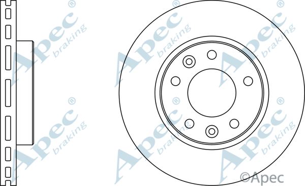 APEC BRAKING stabdžių diskas DSK2129